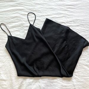 Aritzia Wilfred Only Slip Satin Midi Dress